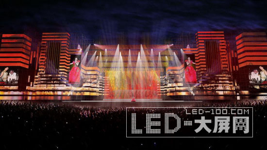 宋祖英音樂會:世界首創“超級LED樓房”