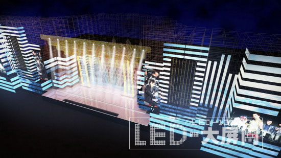 宋祖英音樂會:世界首創“超級LED樓房”